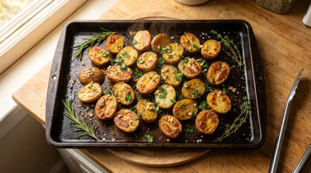 Garlic herb roasted baby potatoes 2K 202609052330 (4)