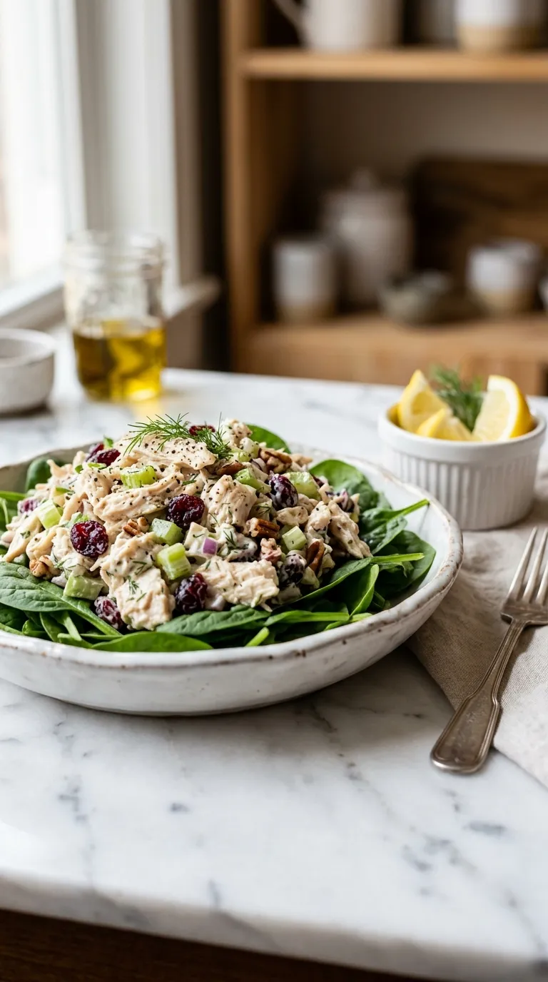 Chicken salad in bowl